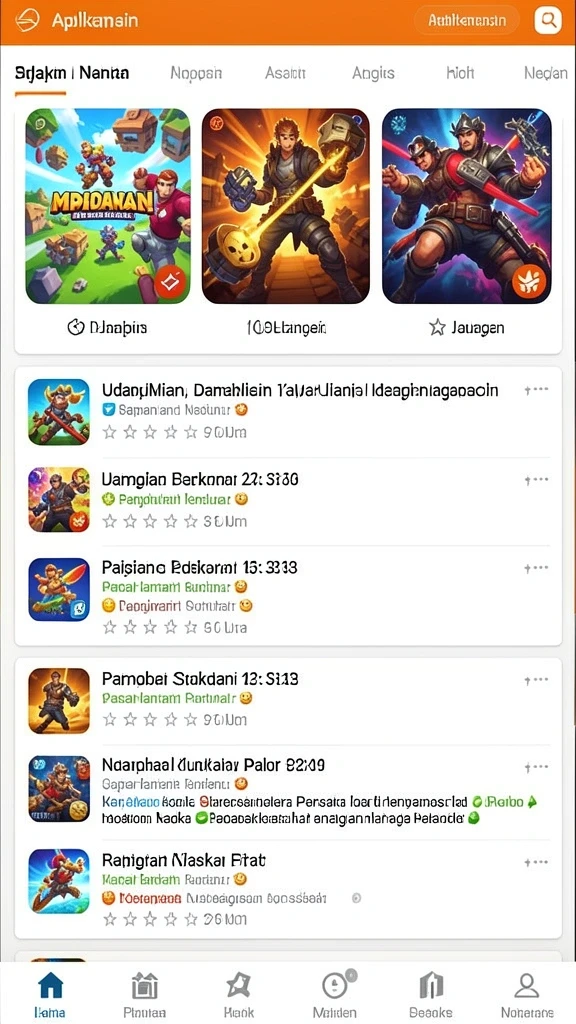 Tampilan antarmuka utama game 8055 yang menarik.