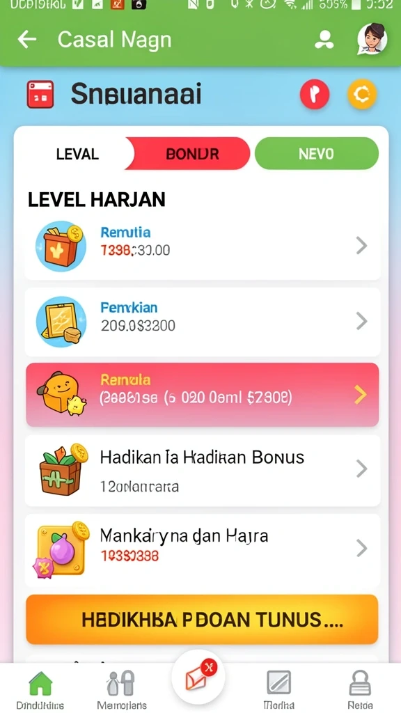 Pengguna sedang menikmati tantangan menarik dalam AJAIB88.