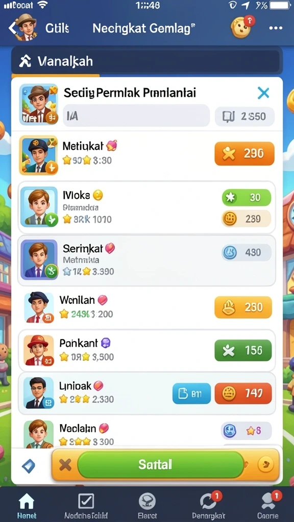 Tampilan utama yang menarik dan intuitif.