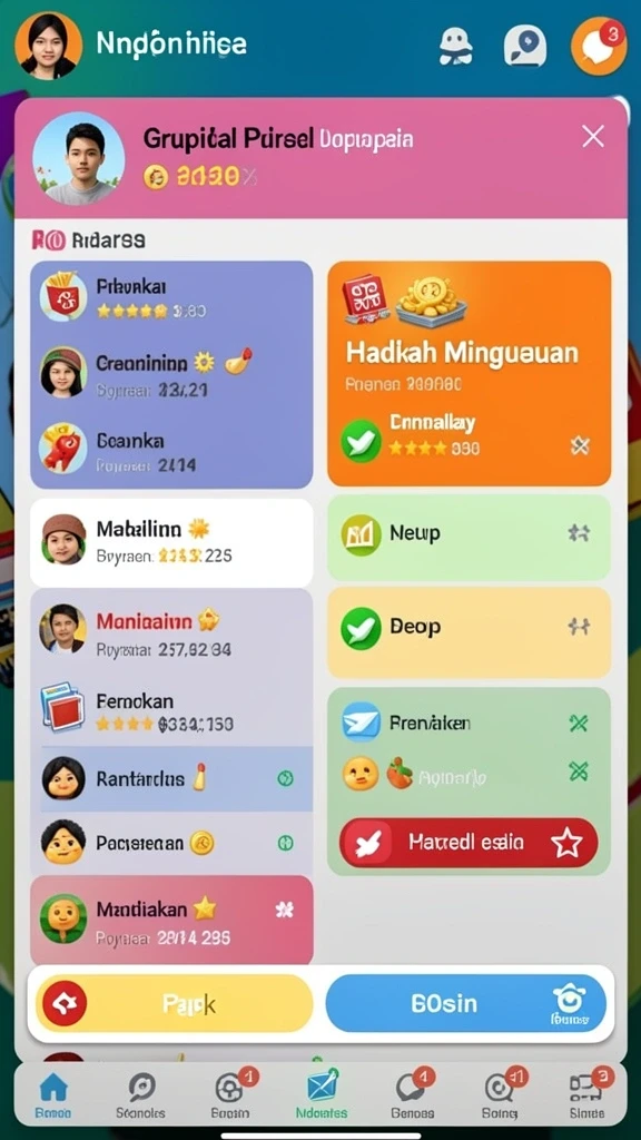 Tampilan utama aplikasi ASIKTOTO yang menarik.