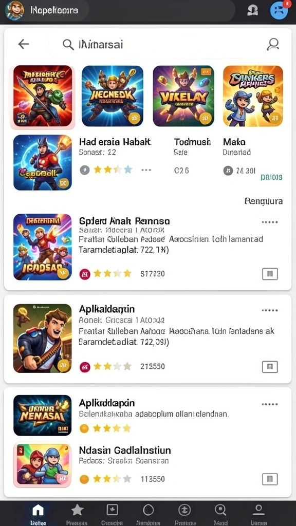 Tampilan antarmuka yang menarik memudahkan navigasi.