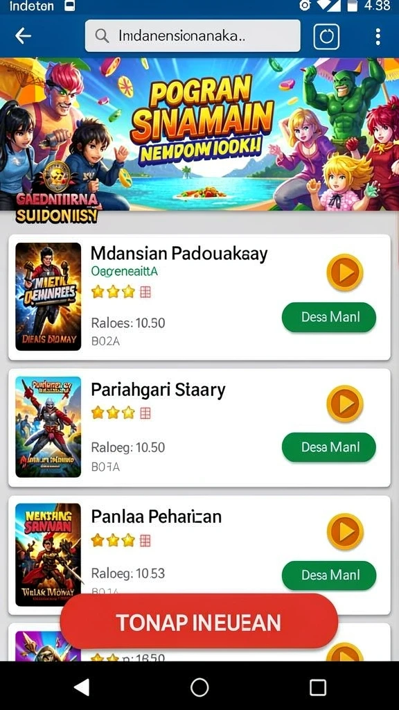 Gameplay yang menantang dengan berbagai level.