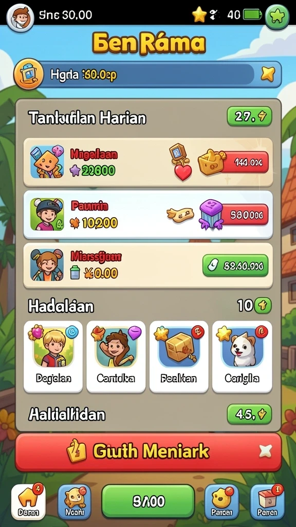 Tampilan antarmuka pengguna yang menarik.