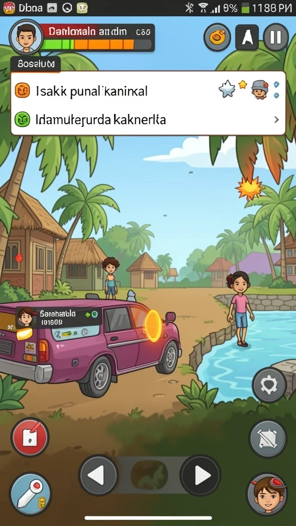 Karakter unik dengan kemampuan masing-masing.