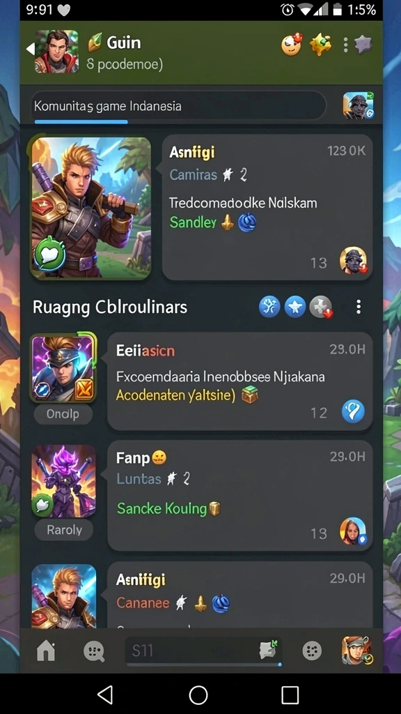 Screenshot menunjukkan tampilan utama E88 yang menarik.