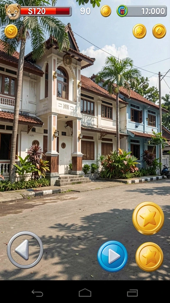 Tampilan awal permainan yang menarik.
