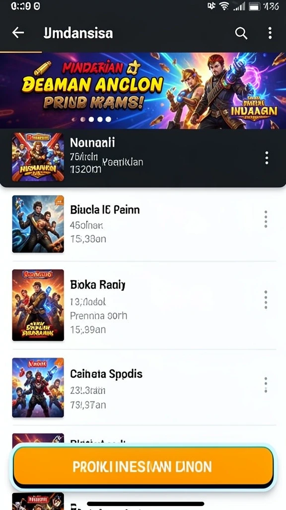 Banyak mode permainan yang dapat dipilih.