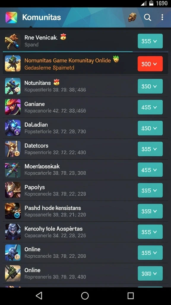 Screenshot menunjukkan berbagai tema slot yang menarik.