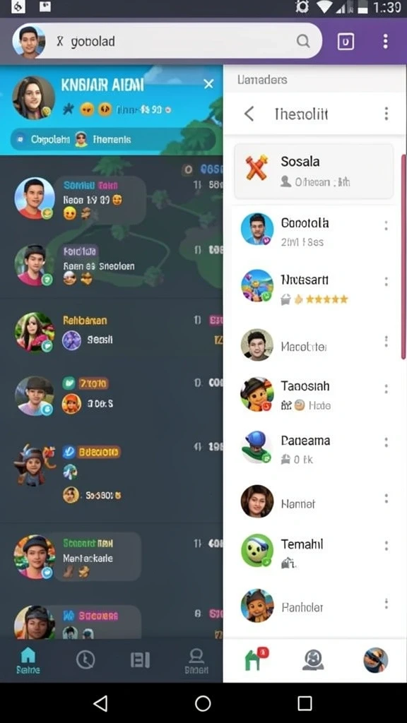 Mode multiplayer yang memungkinkan bermain dengan teman.