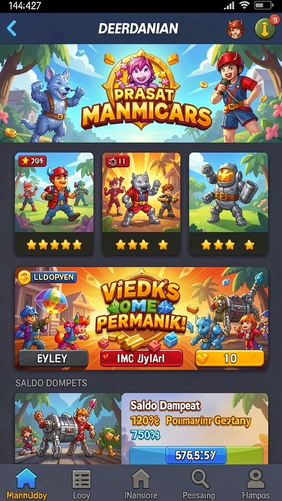 Tampilan antarmuka yang menarik dan modern.