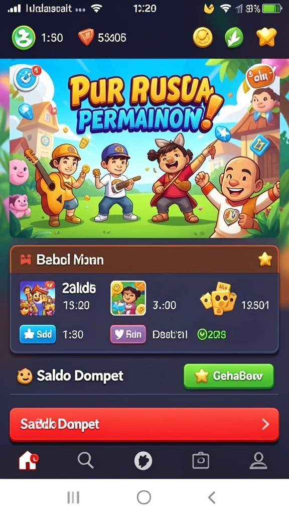 Tampilan grafis yang menawan dan penuh warna.