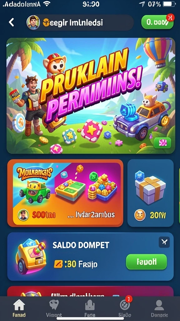 Berbagai jenis permainan slot dengan tema berbeda.