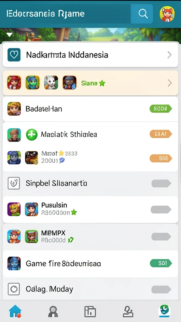 Screenshot fitur leaderboard untuk memasukkan kompetisi antar pemain.