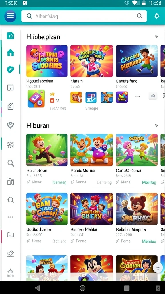 Koleksi karakter unik yang dapat Anda pilih.