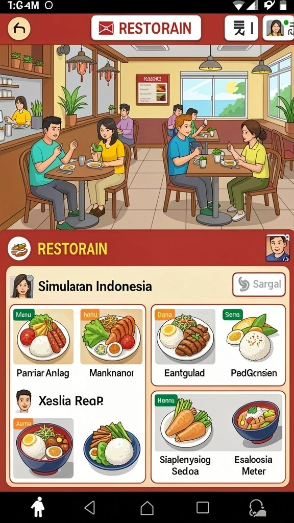 Tangkapan layar RPLOOT yang menunjukkan karakter utama dalam aksi.