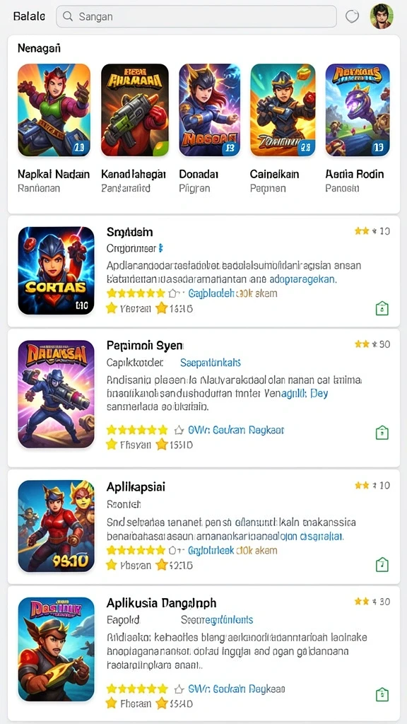 Karakter unik dengan kemampuan spesial menunggu untuk dijelajahi.