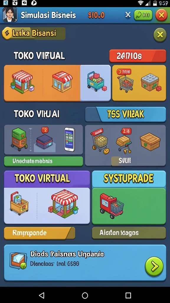 Pengguna dapat dengan mudah memilih jenis taruhan yang diinginkan.
