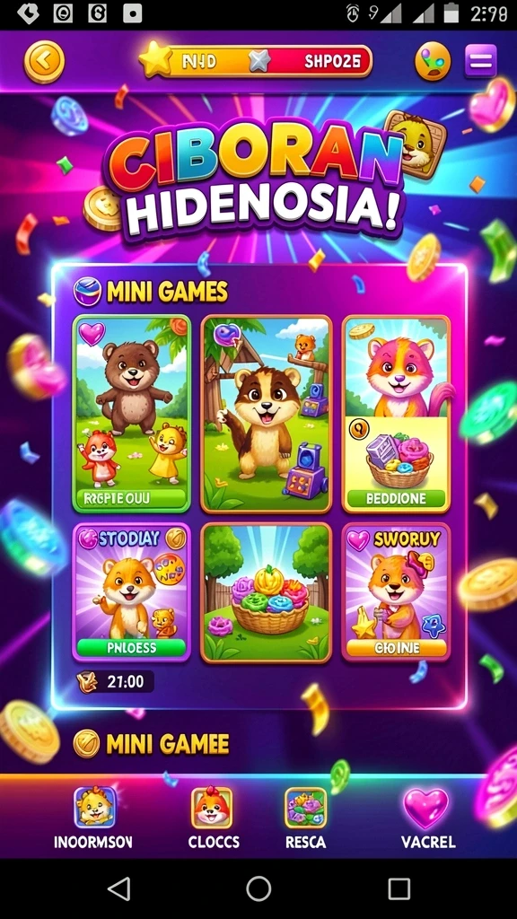 Screenshot sistem bonus yang menguntungkan.