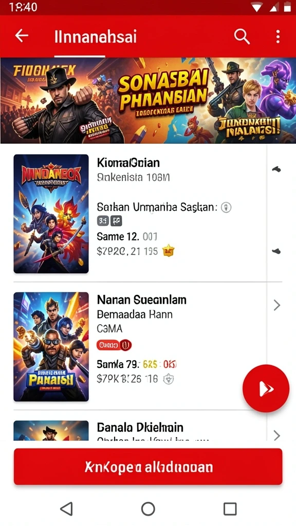 Tampilan awal yang menarik dan ramah pengguna.