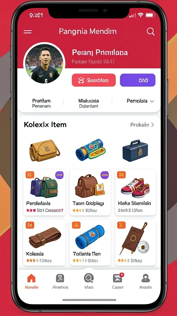 Tampilan antarmuka yang modern dan menarik.