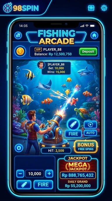 98spin — layar beranda
